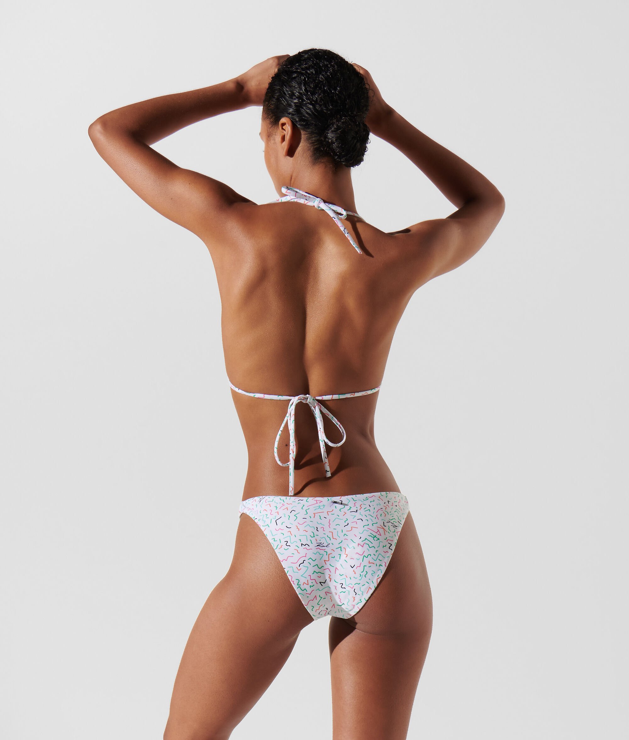 (image for) Customizable GEOMETRIC-PRINT TRIANGLE BIKINI TOP